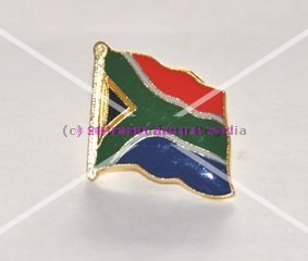 South African Flag Enamel Lapel Pin Badge